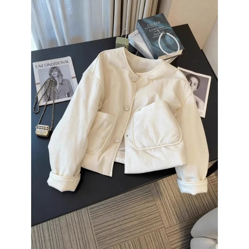 Ele round Ne Cotton Jaet Women's Warmth Faionable Chinese Sle Autumn Winter New Arrival Simple High-End Cotton Coat
Ele round Ne Cotton Jaet Women's Warmth Faionable Chinese Sle Autumn Winter New Arrival Simple High-End Cotton Coat