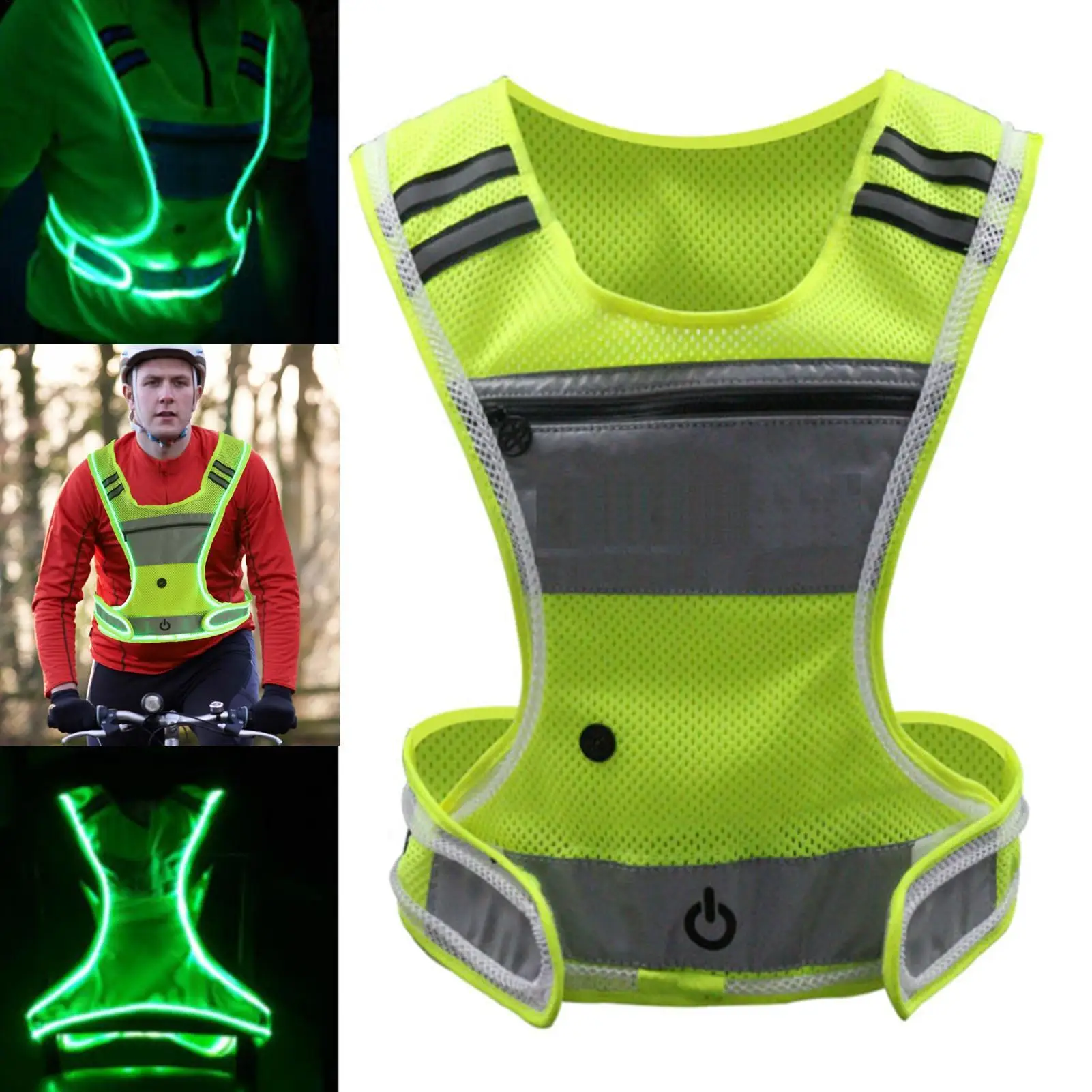 Night Visible Reflective LED Vest, Adjustable Front Light Structure, Comfort Elastic Strap, Weather Resistant Luminous Safety
Night Visible Reflective LED Vest, Adjustable Front Light Structure, Comfort Elastic Strap, Weather Resistant Luminous Safety