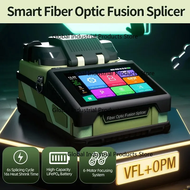 2025 New K6 6 motors Optical Fusion Splicer FTTH Fiber Optic Splicing Machine with Multiple Languages Touch Screen VFL OPM
2025 New K6 6 motors Optical Fusion Splicer FTTH Fiber Optic Splicing Machine with Multiple Languages Touch Screen VFL OPM
