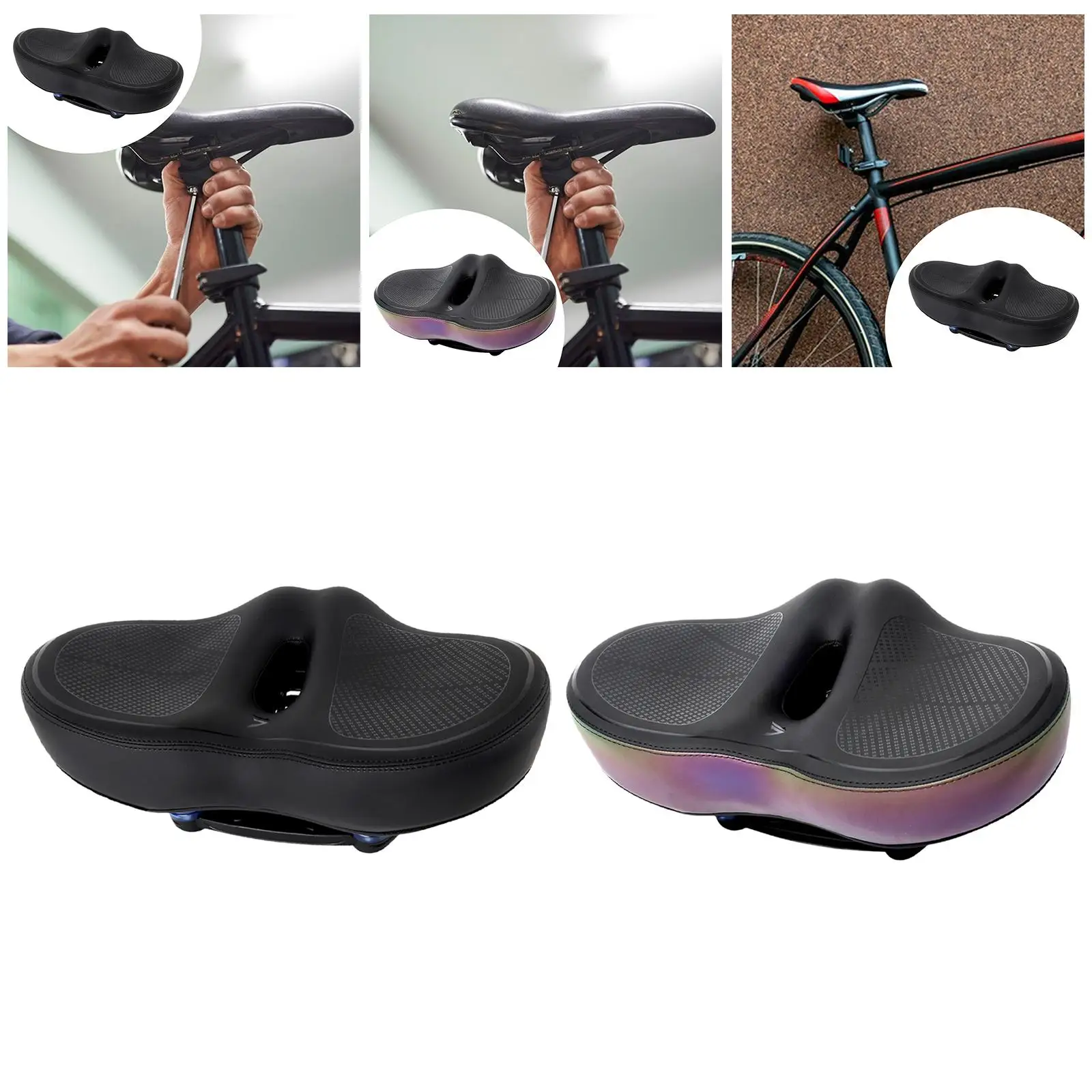 Bike Seat Cushion Wide Padded Riding Sitting Pad for Men Women
Bike Seat Cushion Wide Padded Riding Sitting Pad for Men Women