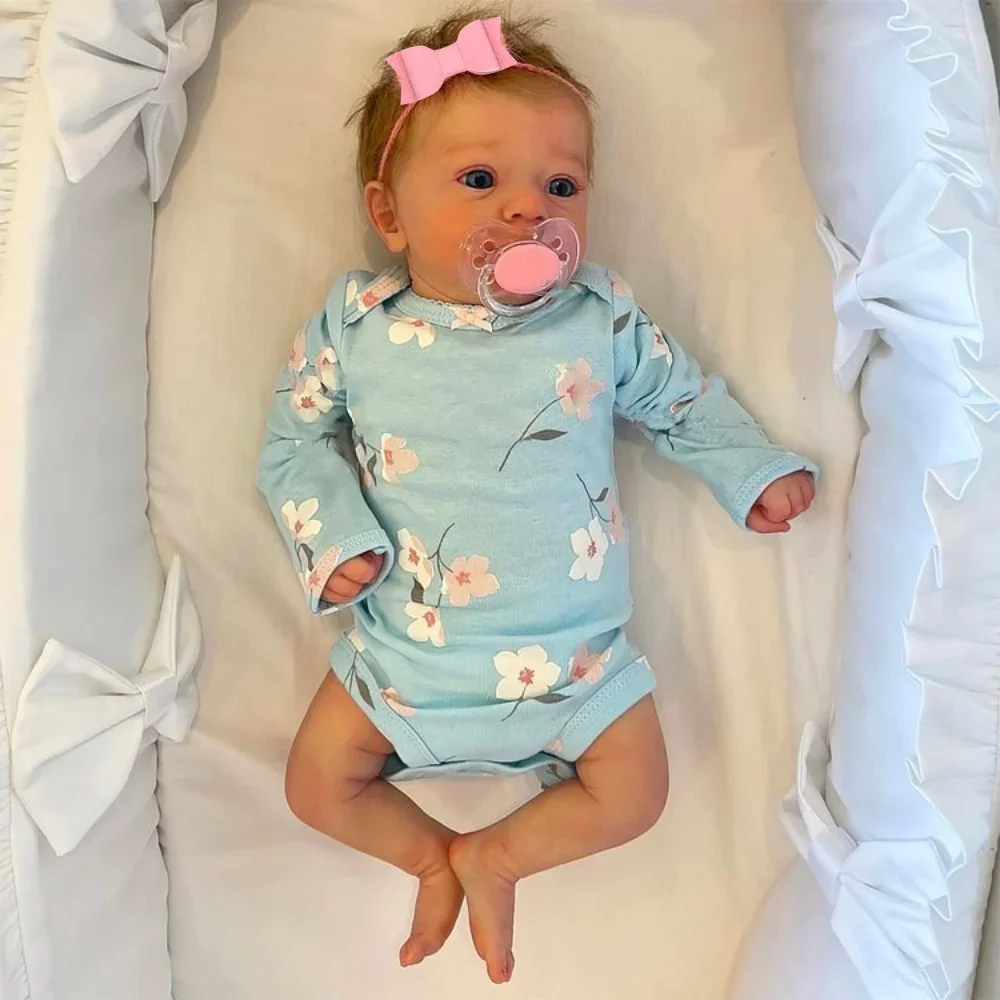 46cm Finshed Reborn Doll Felicia Newborn Open Eyes Dolls Soft Hand-Rooted Hair 3D Skin Tone Visible Veins Gift Toy
46cm Finshed Reborn Doll Felicia Newborn Open Eyes Dolls Soft Hand-Rooted Hair 3D Skin Tone Visible Veins Gift Toy