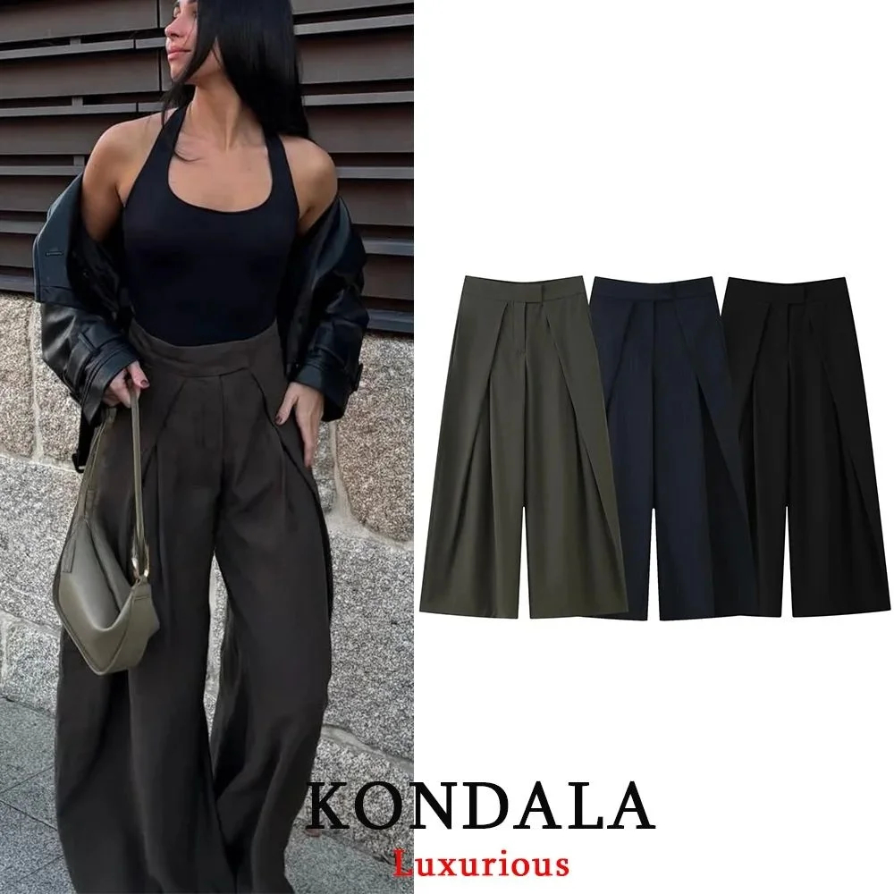 KONDALA Chic Wide Leg Pants for Women Casual Office Lady kets Cleanfit Sle PVC Material Other Material 00%
KONDALA Chic Wide Leg Pants for Women Casual Office Lady kets Cleanfit Sle PVC Material Other Material 00%