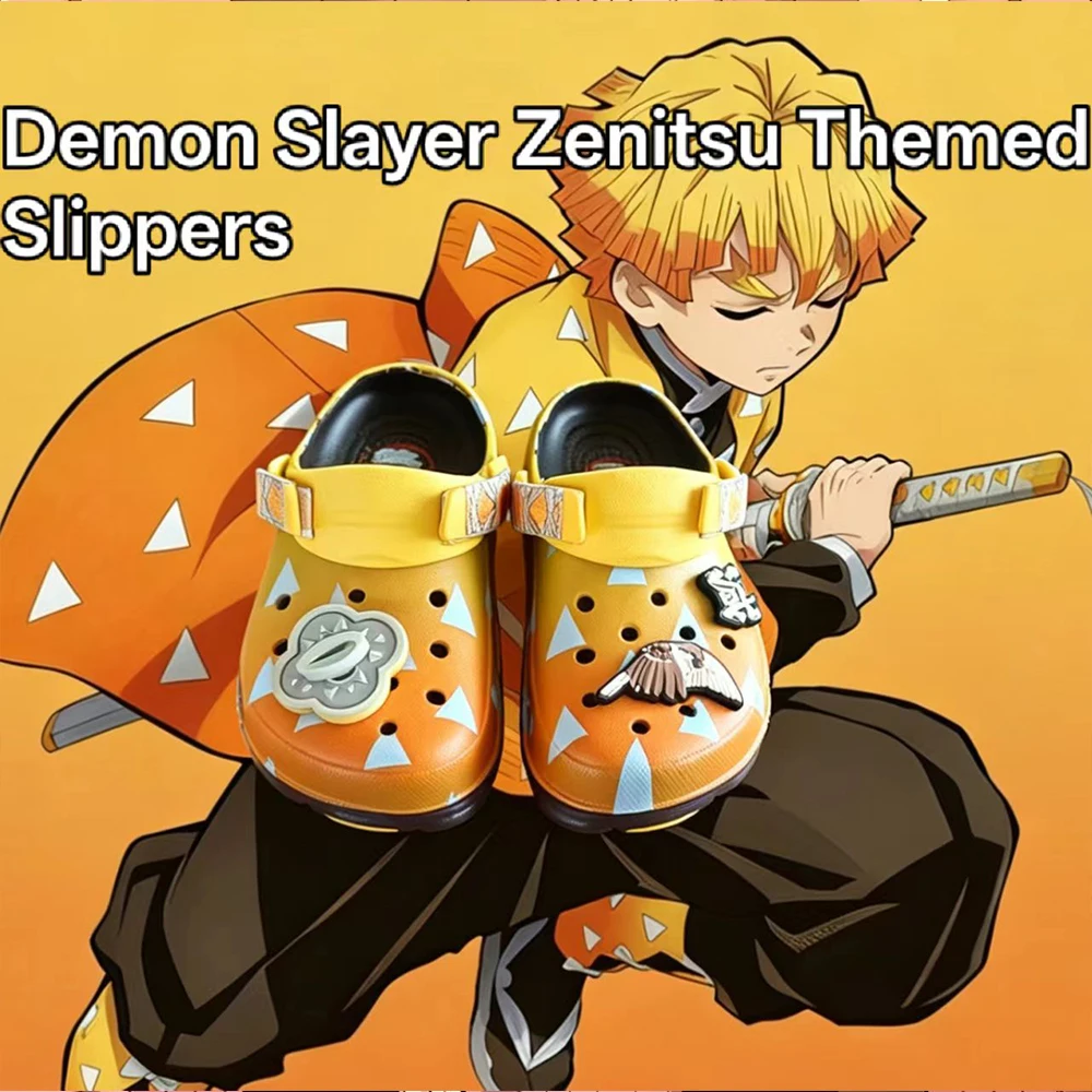 Demon Slayer Zenitsu Agatsuma Themed Slippers Eva Slides Non Slip Indoor Outdoor Footwear Anime Gift for Men Women Teen Fans
Demon Slayer Zenitsu Agatsuma Themed Slippers Eva Slides Non Slip Indoor Outdoor Footwear Anime Gift for Men Women Teen Fans
