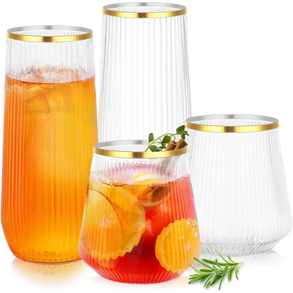 Набор из 48 одноразовых пластиковых бокалов для вина, коктейлей и шампанского: 9 унций на ножке, 12 унций ребристые, многоразовые, для вечеринок
Набор из 48 одноразовых пластиковых бокалов для вина, коктейлей и шампанского: 9 унций на ножке, 12 унций ребристые, многоразовые, для вечеринок