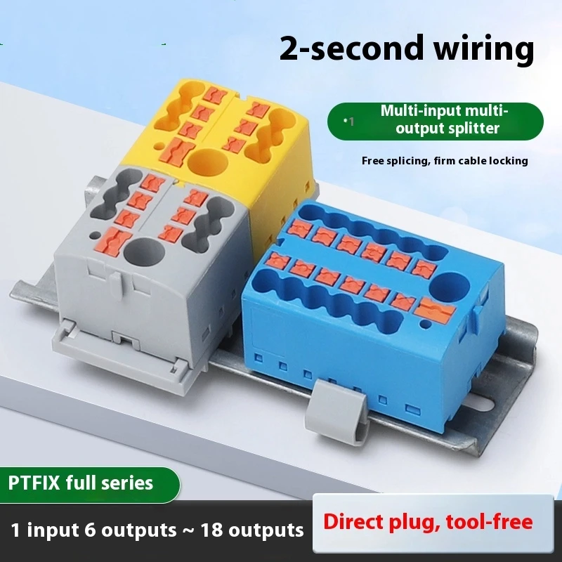 Прямой разъем PTFI, однодюймовая клеммная колодка с несколькими выходами для мягких и жестких проводов, параллельной промышленной проводки
Прямой разъем PTFI, однодюймовая клеммная колодка с несколькими выходами для мягких и жестких проводов, параллельной промышленной проводки