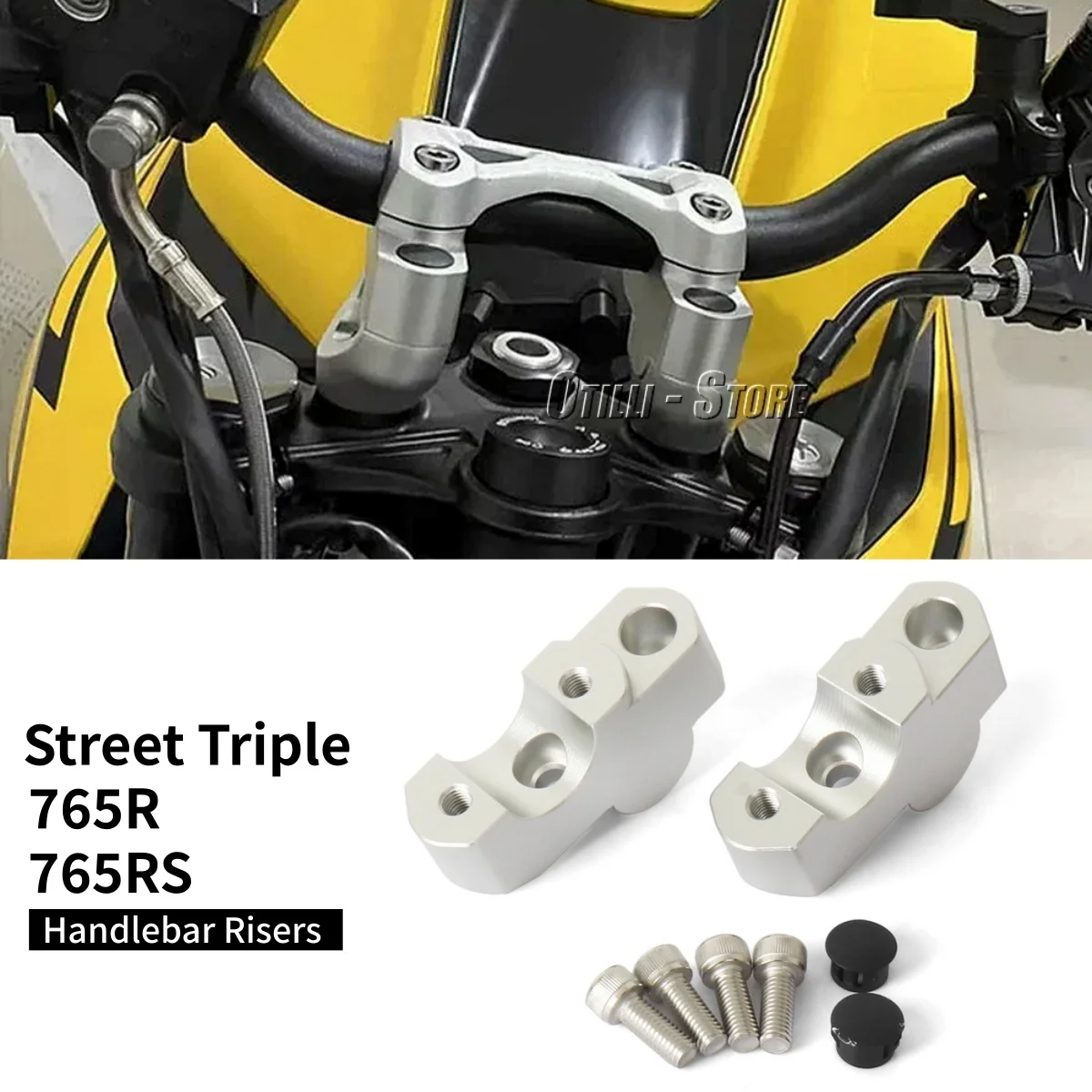 For Street Triple 765RS 765R 765 R/RS 765 RS Motorcycle Handlebar Risers Handle Bar Clamp Riser Height Increase 30mm Back Offset
For Street Triple 765RS 765R 765 R/RS 765 RS Motorcycle Handlebar Risers Handle Bar Clamp Riser Height Increase 30mm Back Offset