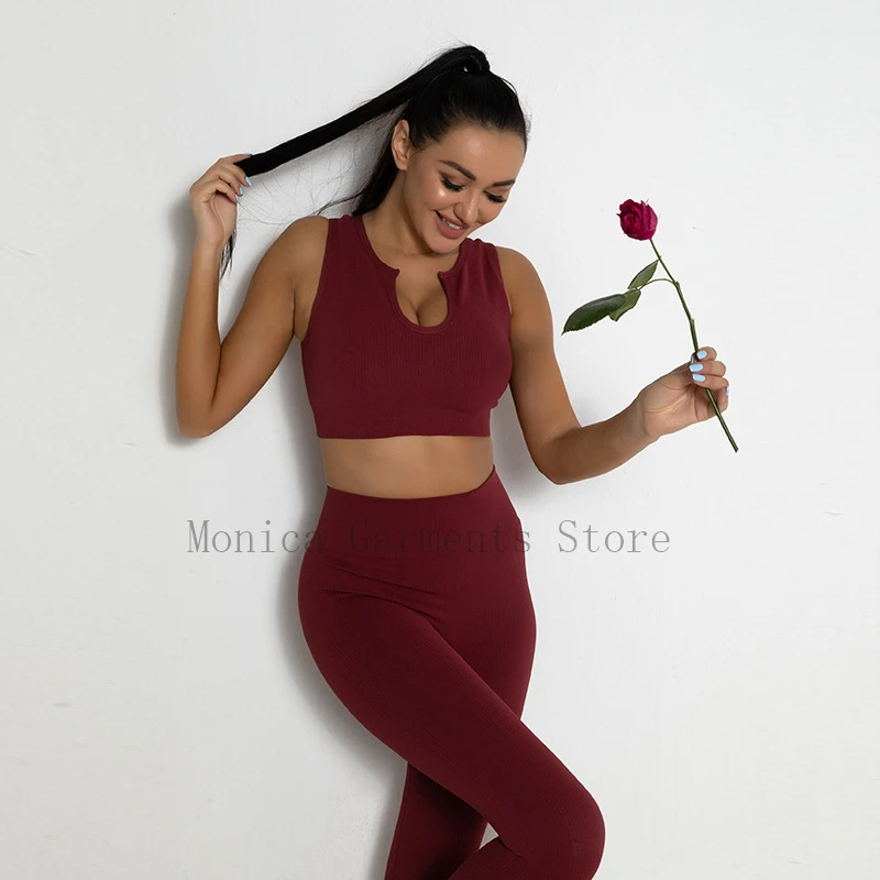 Monica 2 Pieces Sport Woman Yoga Set Suit for Fitness High-Waisted Pants Gym Exercise Clothing Sportswear For Women Legging Suit
Monica 2 Pieces Sport Woman Yoga Set Suit for Fitness High-Waisted Pants Gym Exercise Clothing Sportswear For Women Legging Suit