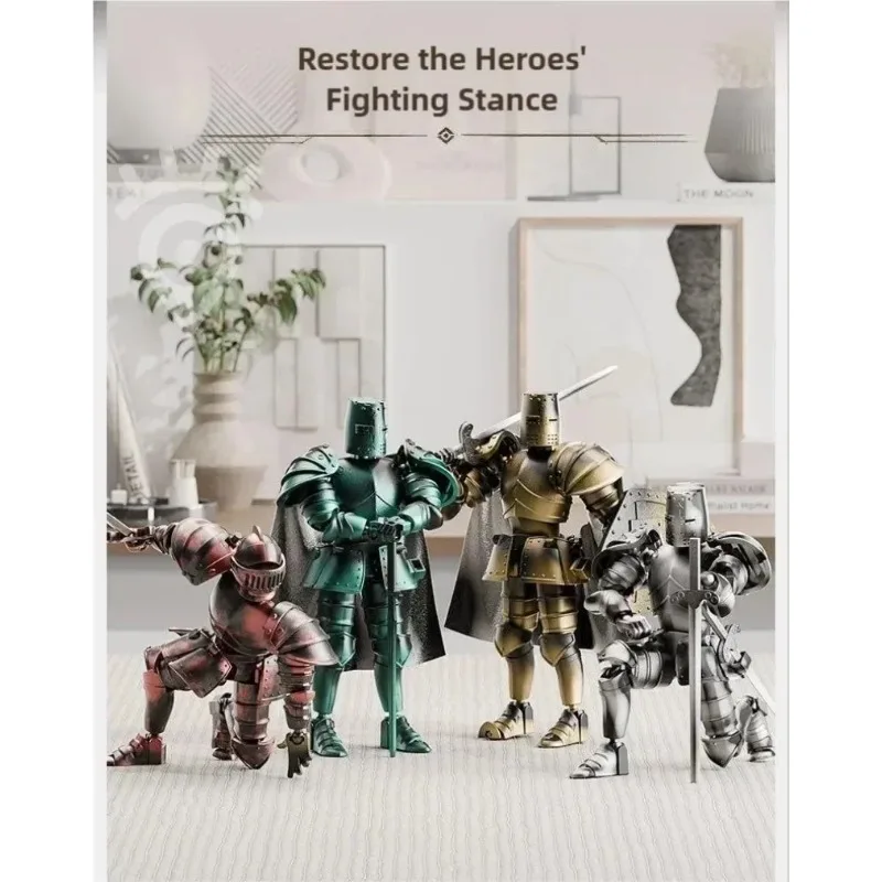 Creative ornaments knight armor action doll, DIY multi-joint mobile robot, medieval armor, doll warrior
Creative ornaments knight armor action doll, DIY multi-joint mobile robot, medieval armor, doll warrior
