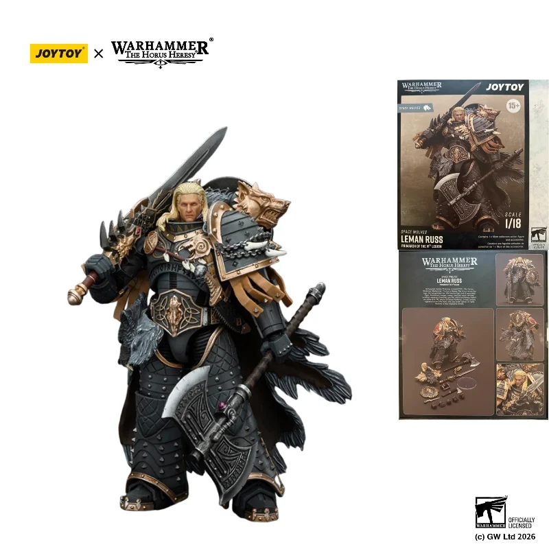 In Stock 1/18 JOYTOY Space Wolves VI Legion Primarch Wolf King Winter War Lord Leman Russ JT6137 Action Figure Decorative Toy
In Stock 1/18 JOYTOY Space Wolves VI Legion Primarch Wolf King Winter War Lord Leman Russ JT6137 Action Figure Decorative Toy
