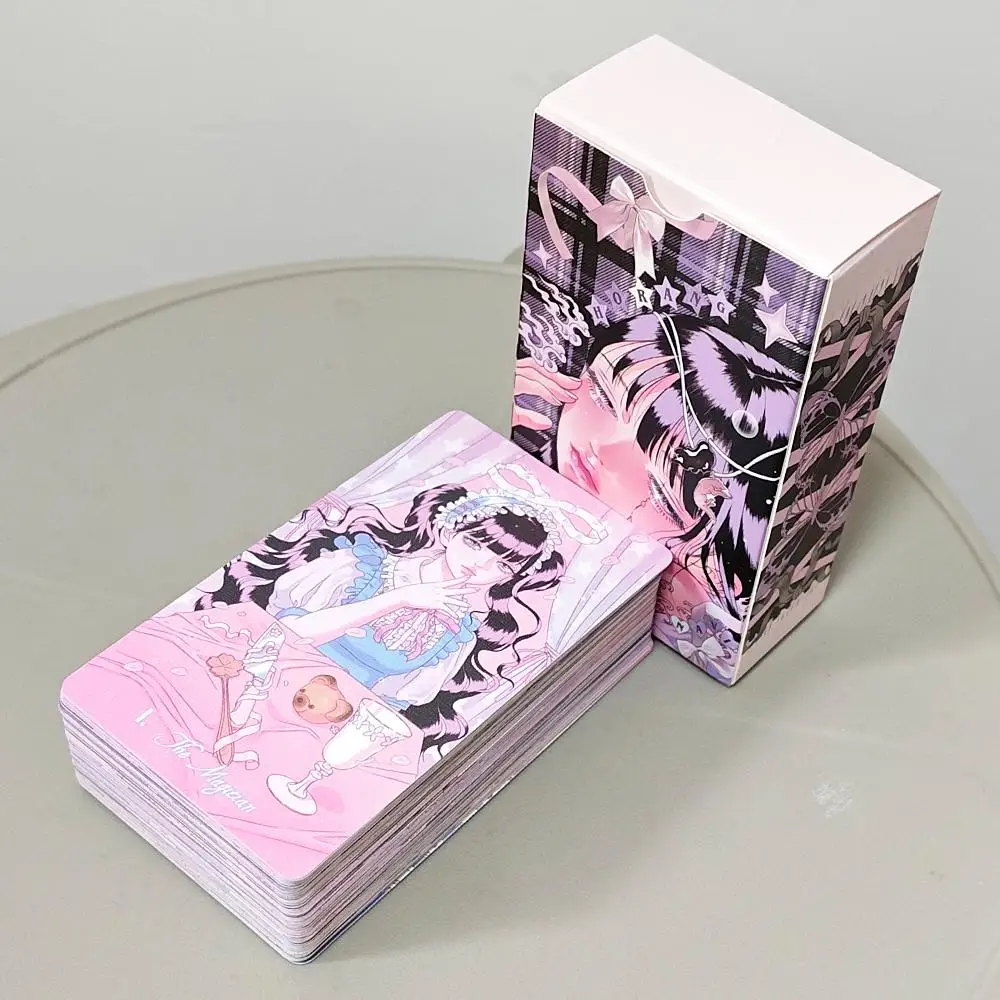 Kawaii Anime Tarot Deck - 78 Cards Coquette Aesthetic Pink Pastel Manga Tarot Cards 10.5*6cm - "HORANG NAVI" Double-embossed
Kawaii Anime Tarot Deck - 78 Cards Coquette Aesthetic Pink Pastel Manga Tarot Cards 10.5*6cm - "HORANG NAVI" Double-embossed
