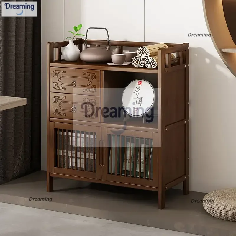 Tea cabinet shelf Solid wood multi-layer cabinet Tea set storage storage rack Tea side cabinet Shelf table side
Tea cabinet shelf Solid wood multi-layer cabinet Tea set storage storage rack Tea side cabinet Shelf table side