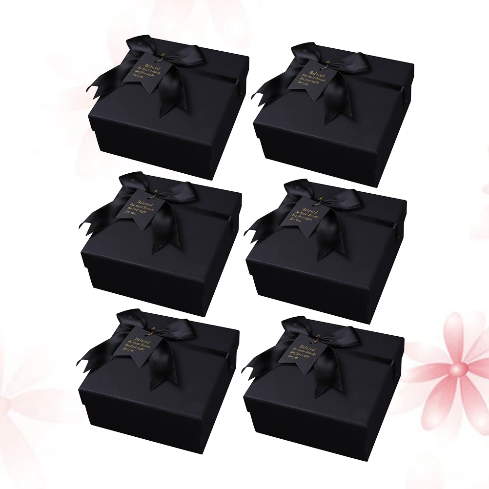 6pcs Luxury Gift Box Delicate Packaging Bowknot Design Wedding Birthday Party Favor Paper Box for Jewelry Candy Chocolate
6pcs Luxury Gift Box Delicate Packaging Bowknot Design Wedding Birthday Party Favor Paper Box for Jewelry Candy Chocolate