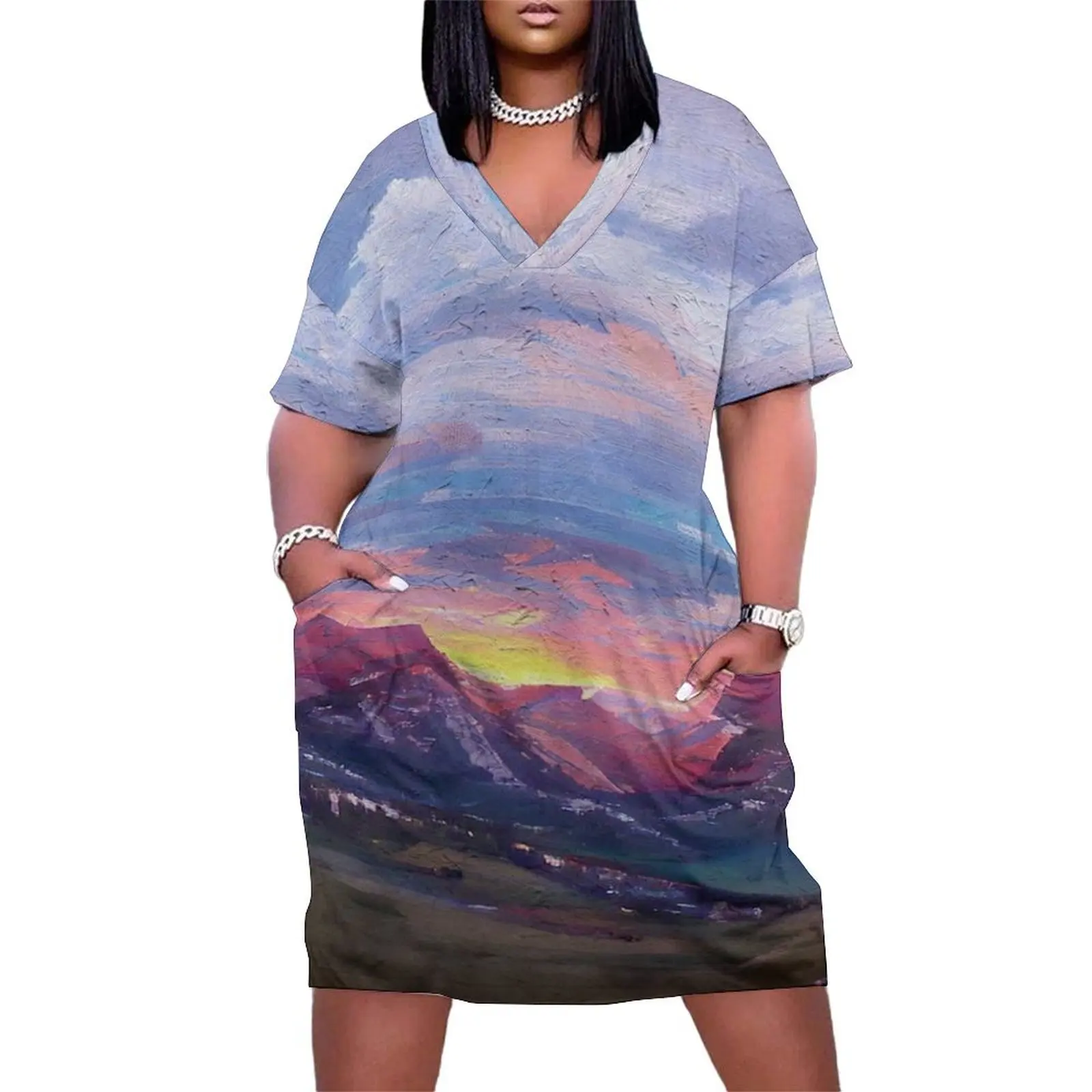 Colorado Painting Rockies Loose Pocket Dress women's elegant loose dresses women dresses dress for woman
Colorado Painting Rockies Loose Pocket Dress women's elegant loose dresses women dresses dress for woman