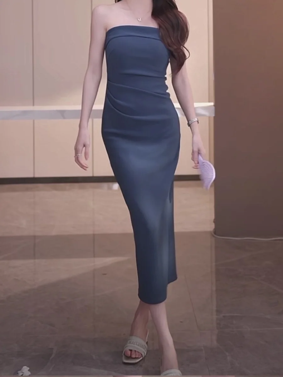 Elegant Two-Way Wear Sexy Strapless Dress Women's Slimming Summer High Waist Short Skirt Style Zipper Closure Color
Elegant Two-Way Wear Sexy Strapless Dress Women's Slimming Summer High Waist Short Skirt Style Zipper Closure Color