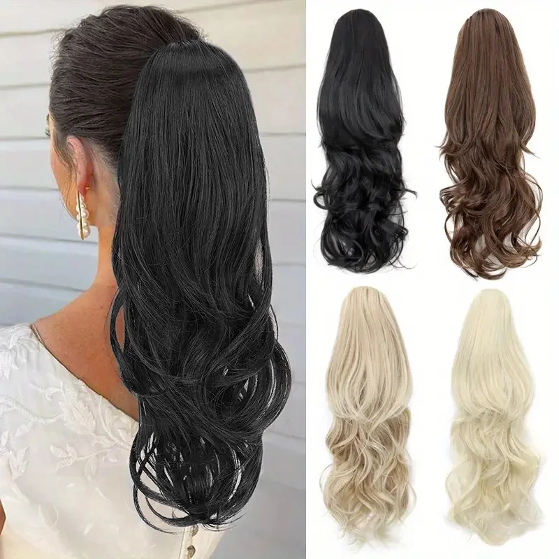 Synthetic 22Inch Long Curly Layered Ponytail Drawstring Style Clip in Hair Extension Black Blonde Hairpiece for Women
Synthetic 22Inch Long Curly Layered Ponytail Drawstring Style Clip in Hair Extension Black Blonde Hairpiece for Women