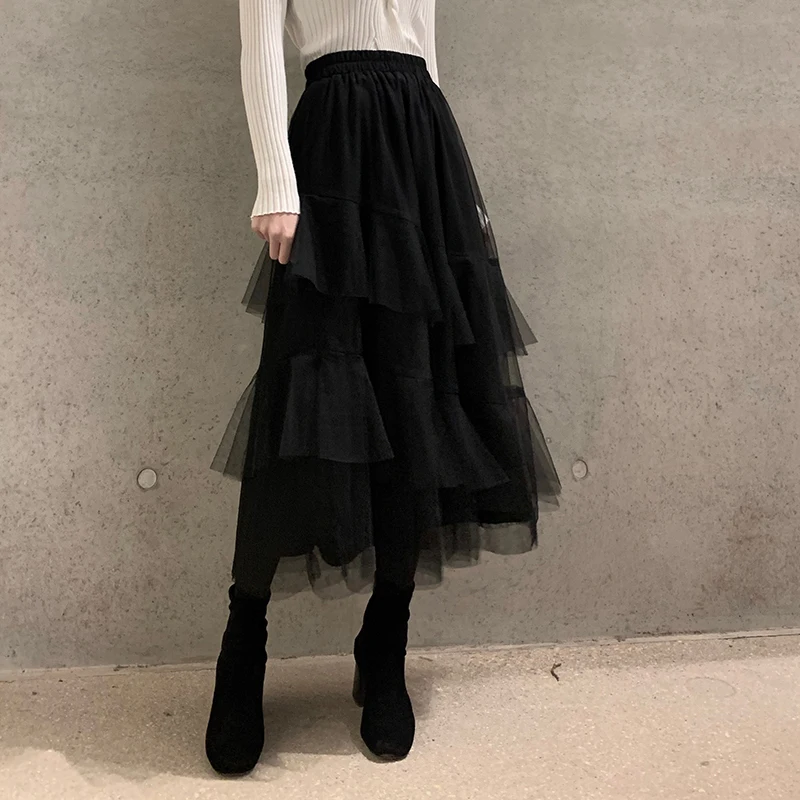 Bla Asymmetrical f-length Skirt Women's Autumn Winter Cake Skirt Midi High-waist Tulle Fluffy Skirts Casual Sle Pure C...
Bla Asymmetrical f-length Skirt Women's Autumn Winter Cake Skirt Midi High-waist Tulle Fluffy Skirts Casual Sle Pure C...
