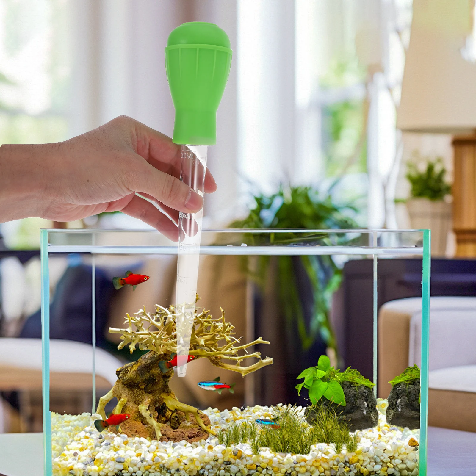 Fish Tank Water Changer Aquarium Sand Cleaner Tool Cleaning Supply Filter Cotton/filter Dropper Light Green Clear Cleaners
Fish Tank Water Changer Aquarium Sand Cleaner Tool Cleaning Supply Filter Cotton/filter Dropper Light Green Clear Cleaners