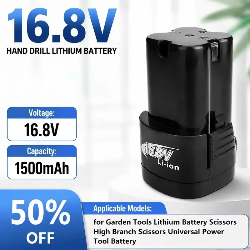 16.8 V 2000 mAh Replacement Battery Pack for Cordless Drill Pruning Shears Pole Pruner Garden Power Tools
16.8 V 2000 mAh Replacement Battery Pack for Cordless Drill Pruning Shears Pole Pruner Garden Power Tools