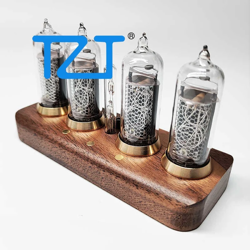 TZT Black Walnut/Rosew Version IN14 Retro Glow Tube Clock 4-Bit Bluetooth Control Nixie Tube Clock Support Brightness Adjustment
TZT Black Walnut/Rosew Version IN14 Retro Glow Tube Clock 4-Bit Bluetooth Control Nixie Tube Clock Support Brightness Adjustment
