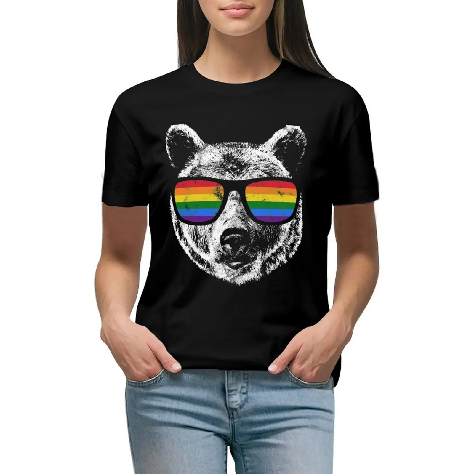 Pride Bear T-Shirt plus sizes korean fashion customs t-shirts for Women loose fit
Pride Bear T-Shirt plus sizes korean fashion customs t-shirts for Women loose fit