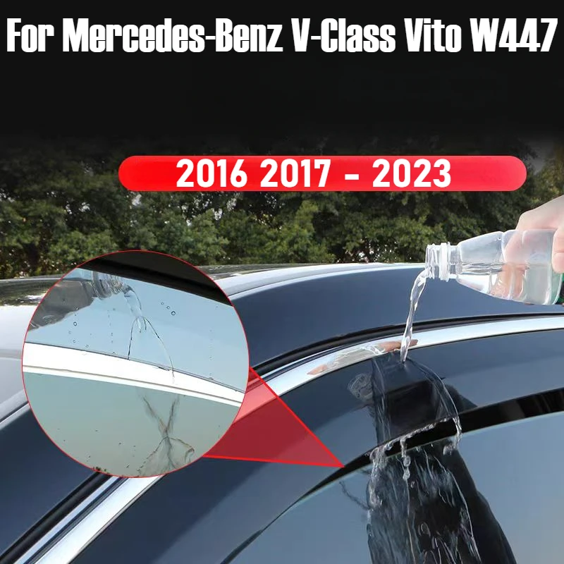 For Mercedes-Benz V-Class Vito W447 2016 2017 - 2023 Window Visor Vent Shade Rain Sun Guard Deflector Awnings Shelters Covers
For Mercedes-Benz V-Class Vito W447 2016 2017 - 2023 Window Visor Vent Shade Rain Sun Guard Deflector Awnings Shelters Covers