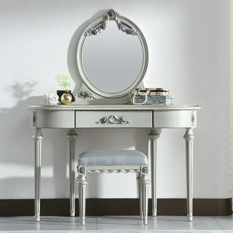 Salon Mirror Vanity Table Minimalist Aesthetic Beauty Bedroom Dresser Organizer Space Saving Nordic Vestidores Trendy Furniture
Salon Mirror Vanity Table Minimalist Aesthetic Beauty Bedroom Dresser Organizer Space Saving Nordic Vestidores Trendy Furniture
