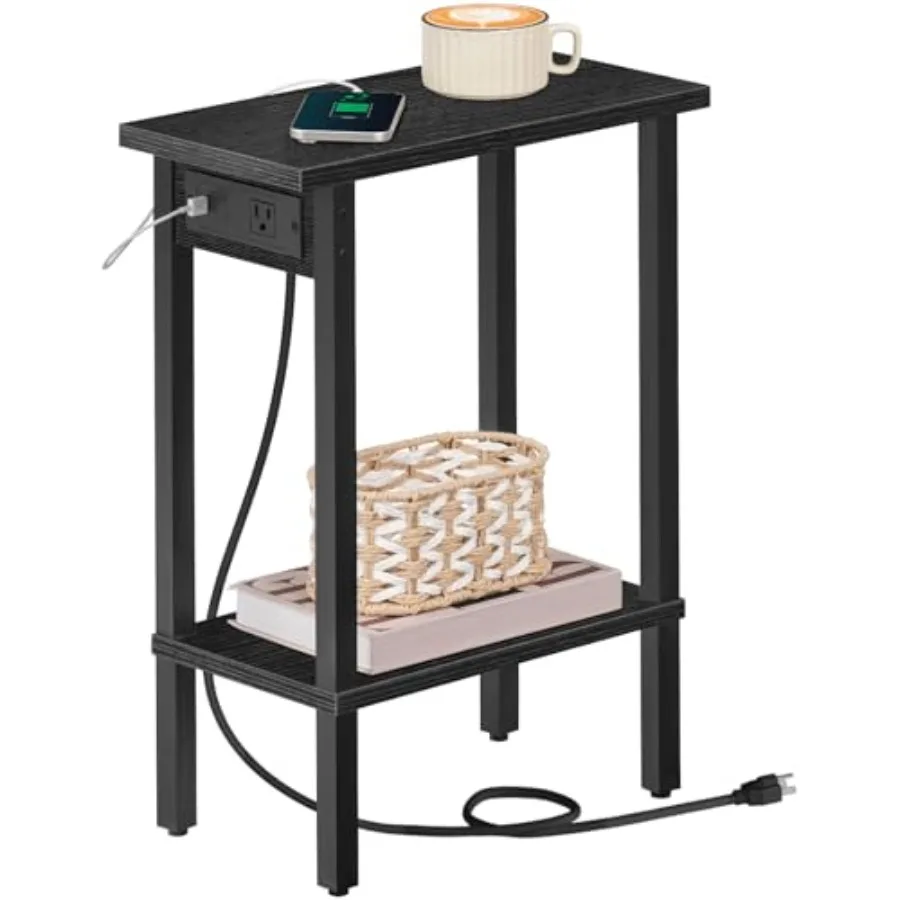 Small End Table with Charging Station, Narrow Side Table with USB Port and Outlets, Skinny Sofa Table, Slim Nightstand, Living
Small End Table with Charging Station, Narrow Side Table with USB Port and Outlets, Skinny Sofa Table, Slim Nightstand, Living