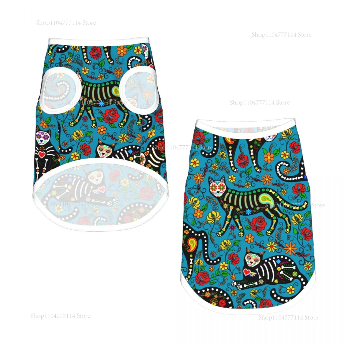 Летняя одежда для кошек и собак, дышащие жилеты для собак, жилет для щенков и кошек, чихуахуа, сахарный череп, черные кошки, мексиканский мопс, спортивные рубашки
Летняя одежда для кошек и собак, дышащие жилеты для собак, жилет для щенков и кошек, чихуахуа, сахарный череп, черные кошки, мексиканский мопс, спортивные рубашки
