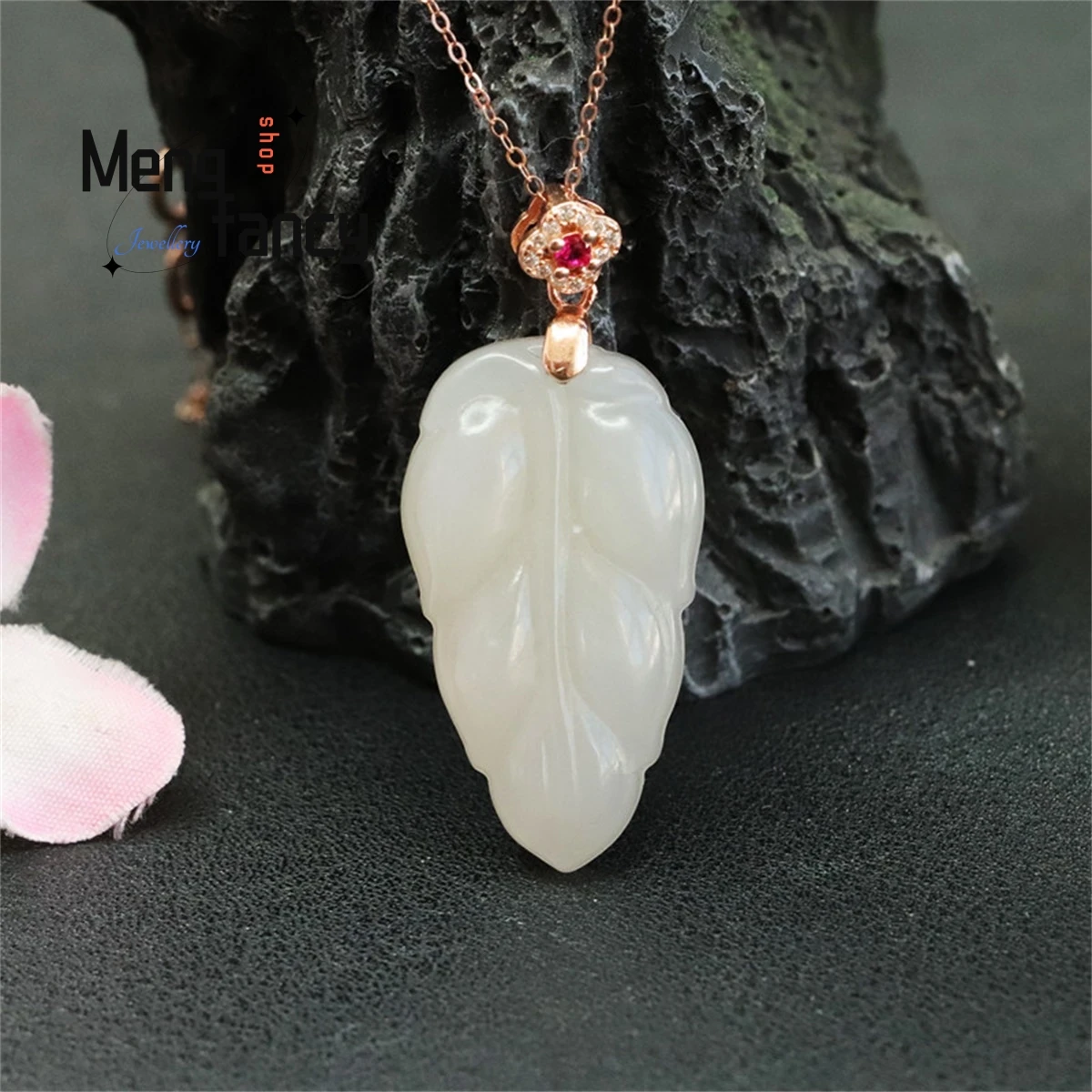 Natural S925 Silver Inlaid With Hotan Jade Leaves Golden Pendant Branches Exquisite Simple Charm Women Fashion Fine Jewelry Gift
Natural S925 Silver Inlaid With Hotan Jade Leaves Golden Pendant Branches Exquisite Simple Charm Women Fashion Fine Jewelry Gift