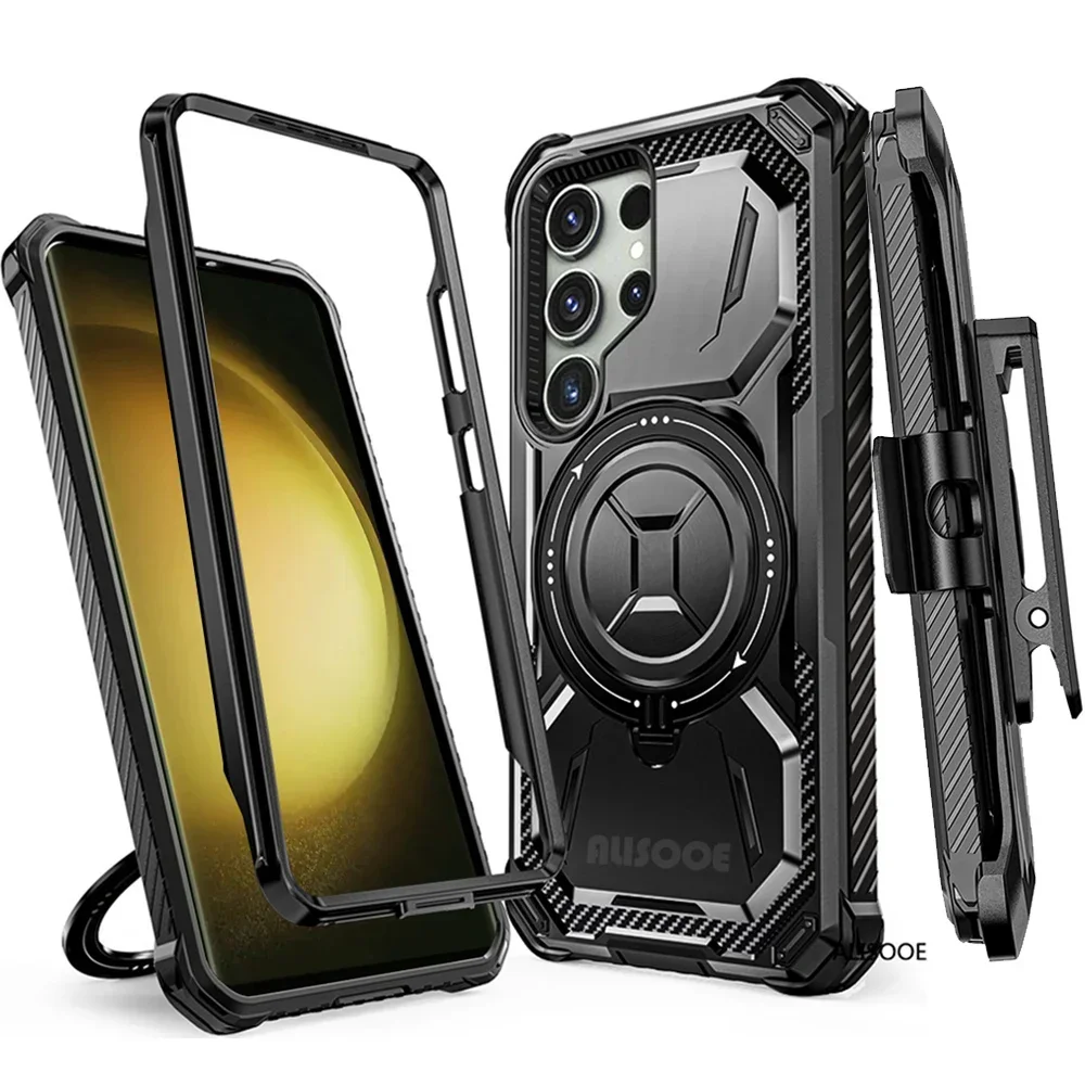 Полноразмерный Прочный чехол для Samsung S24 Ultra S23, чехол-подставка, Магнитный чехол с беспроводной зарядкой для Galaxy S24 S22 S21 Plus, чехол
Полноразмерный Прочный чехол для Samsung S24 Ultra S23, чехол-подставка, Магнитный чехол с беспроводной зарядкой для Galaxy S24 S22 S21 Plus, чехол