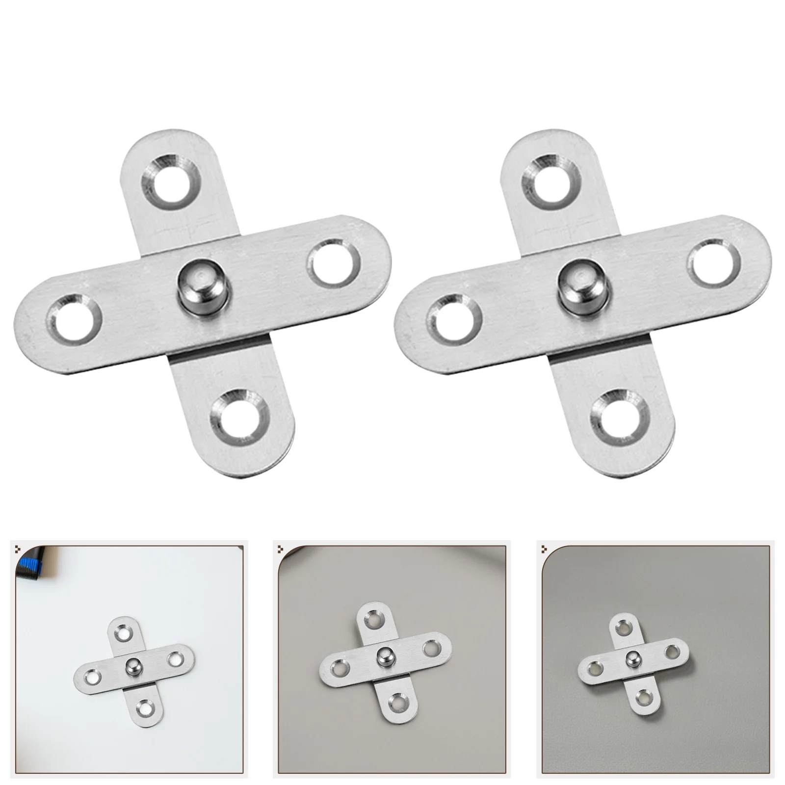 10Pcs 360 Degree Rotatable Door Hinges Stainless Steel Up and Down Hinges Removable Silent for Heavy Doors Silver
10Pcs 360 Degree Rotatable Door Hinges Stainless Steel Up and Down Hinges Removable Silent for Heavy Doors Silver