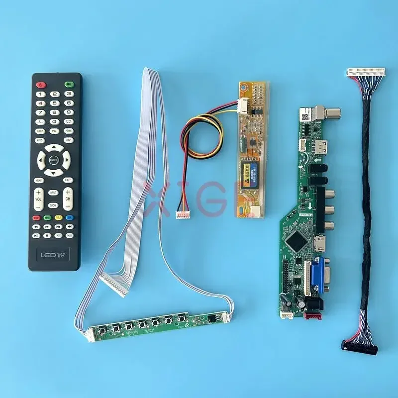 Плата контроллера драйвера подходит для LP150U06 LP150U1 HSD150PU15 IR + USB + AV + HDMI + VGA 1600*1200 LVDS 30-контактный комплект ЖК-монитора Аналоговый телевизор 1CCFL
Плата контроллера драйвера подходит для LP150U06 LP150U1 HSD150PU15 IR + USB + AV + HDMI + VGA 1600*1200 LVDS 30-контактный комплект ЖК-монитора Аналоговый телевизор 1CCFL