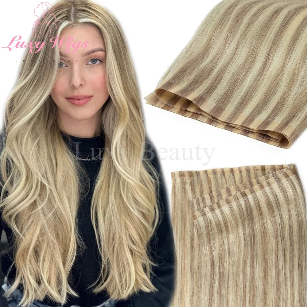 Seamless Long PU Tape Weft Human Hair Extensions Balayge Blonde Brown PU Skin Weft No Glue Tape in Hair Extensions Human Hair
Seamless Long PU Tape Weft Human Hair Extensions Balayge Blonde Brown PU Skin Weft No Glue Tape in Hair Extensions Human Hair