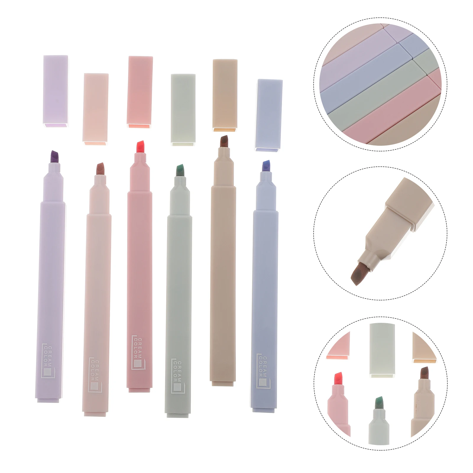 6 Pcs Student Marker Pen Portable Pens Fluorescent Note Taking Supplies Soft Head School Plastic Book Annotation Highlighters
6 Pcs Student Marker Pen Portable Pens Fluorescent Note Taking Supplies Soft Head School Plastic Book Annotation Highlighters