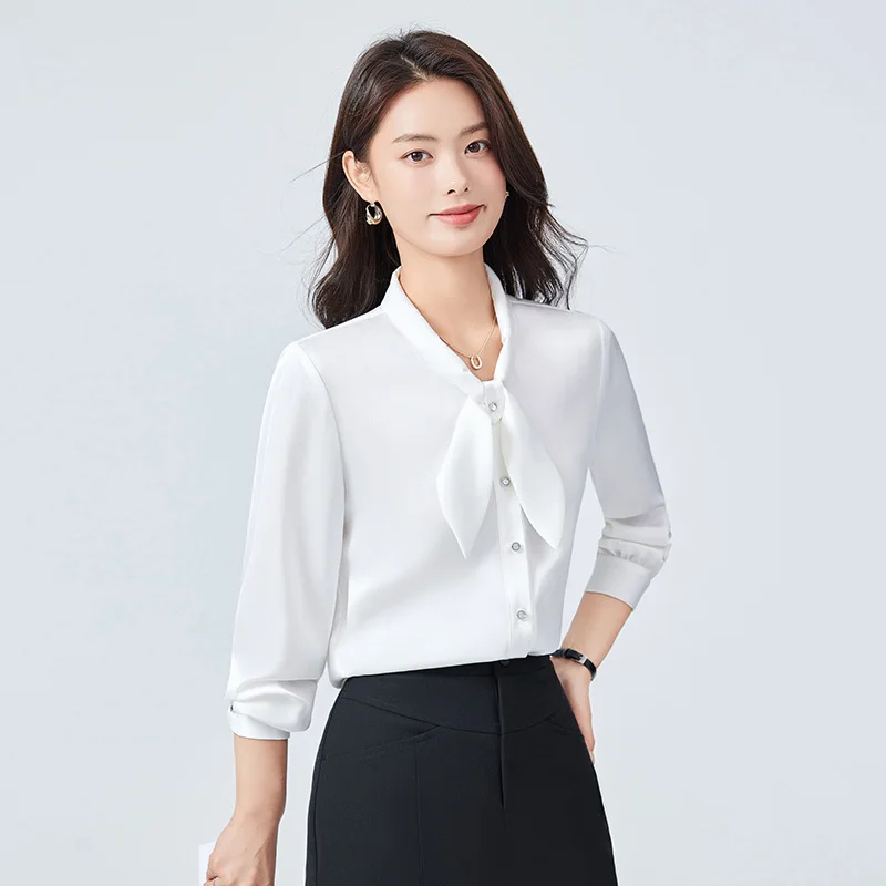 Long Sleeve Elegant Styles Blouses Shirts Ladies Office Work Wear Professional Female Tops Clothes
Long Sleeve Elegant Styles Blouses Shirts Ladies Office Work Wear Professional Female Tops Clothes