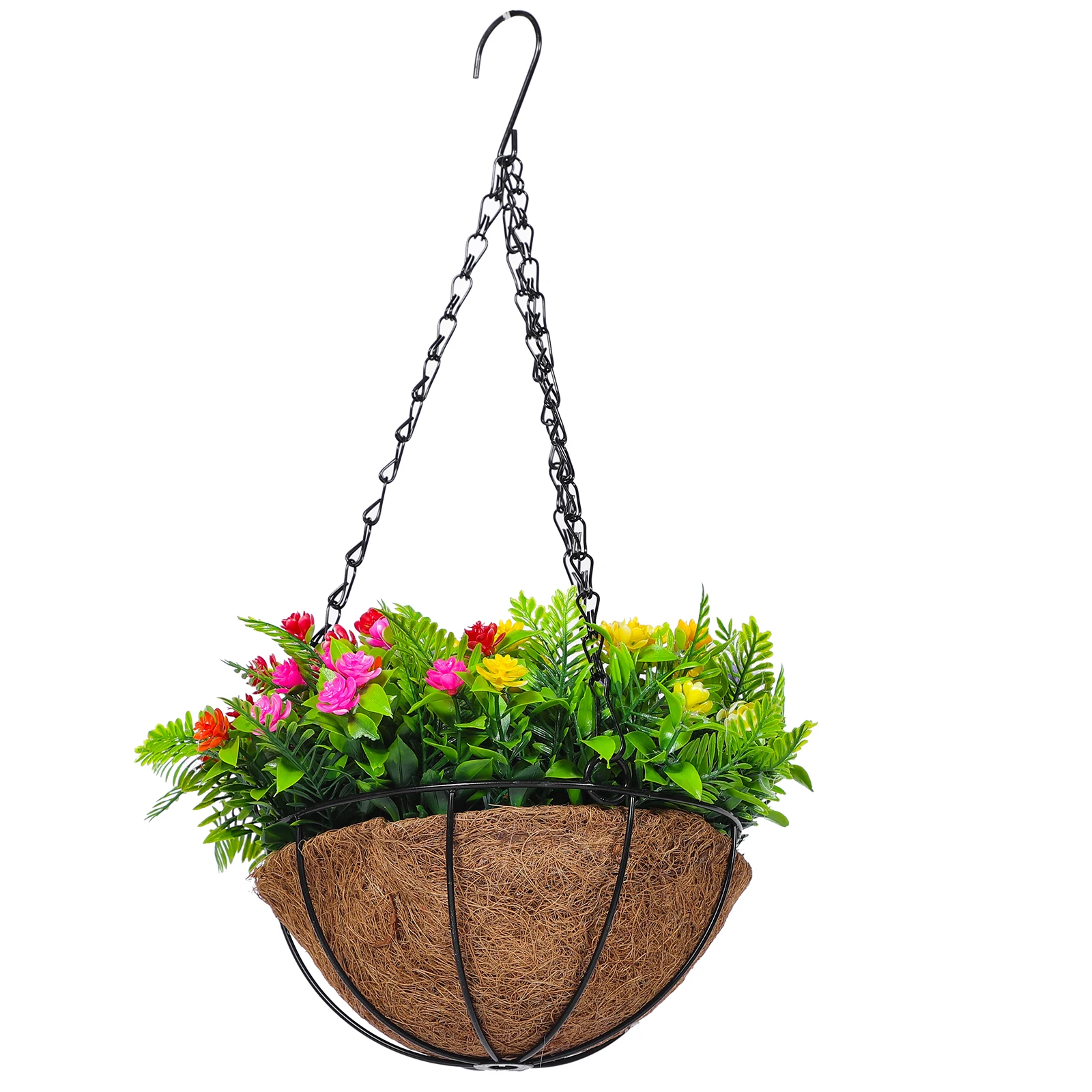 Simulation Hanging Basket Artificial Flower Pot Planter Outdoor Faux Plants High Grade Plastic Durable Excellent Craft Practical
Simulation Hanging Basket Artificial Flower Pot Planter Outdoor Faux Plants High Grade Plastic Durable Excellent Craft Practical