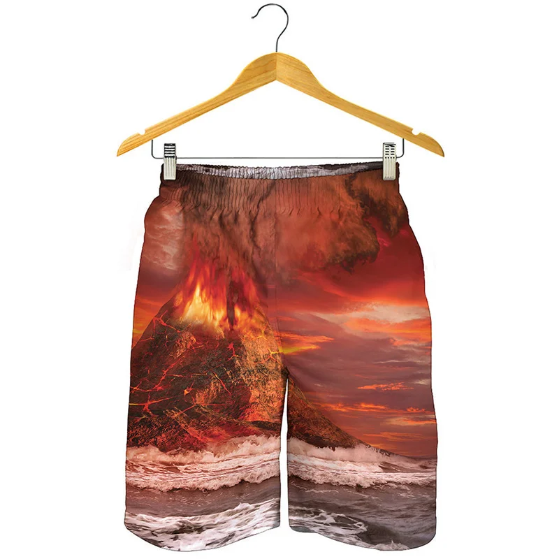 Пляжные шорты Erupting Volcano с 3D принтом, мужская одежда, плавки с рисунком Magma, летняя уличная одежда, короткие брюки большого размера
Пляжные шорты Erupting Volcano с 3D принтом, мужская одежда, плавки с рисунком Magma, летняя уличная одежда, короткие брюки большого размера
