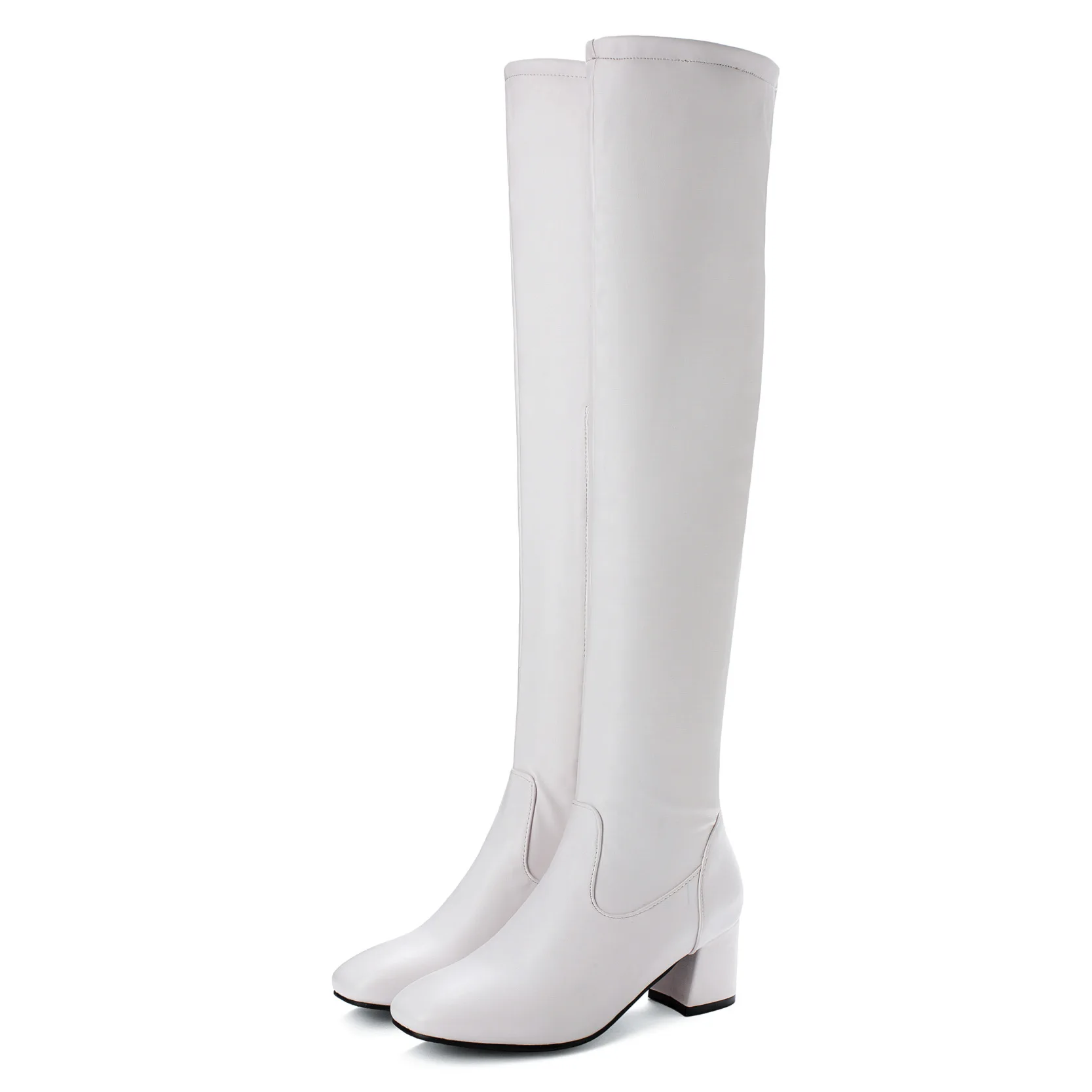 Fashio Women Over The Knee Boots Female Sexy Black Long Boots Woman White High heels Ladies Round head Party Boots Autumn Shoes
Fashio Women Over The Knee Boots Female Sexy Black Long Boots Woman White High heels Ladies Round head Party Boots Autumn Shoes