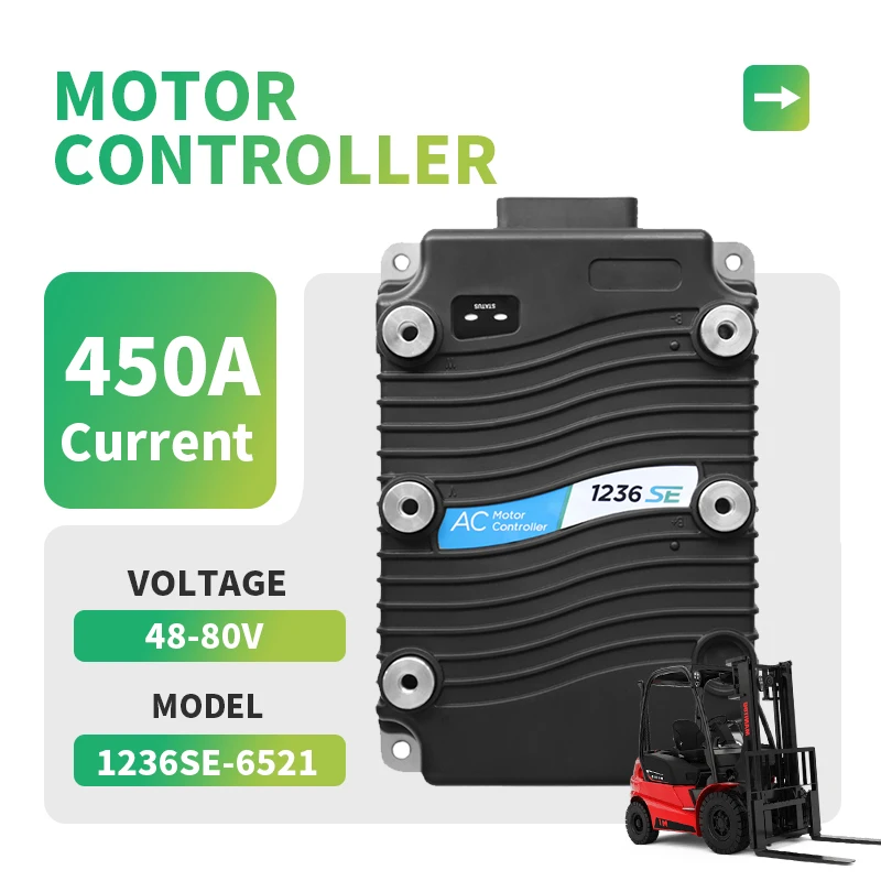 48V 450A AC Motor Speed Controller Compatible with Curtis 1236SE-6521, Motor Controller For Hyster Toyota Forklift Golf Cart
48V 450A AC Motor Speed Controller Compatible with Curtis 1236SE-6521, Motor Controller For Hyster Toyota Forklift Golf Cart