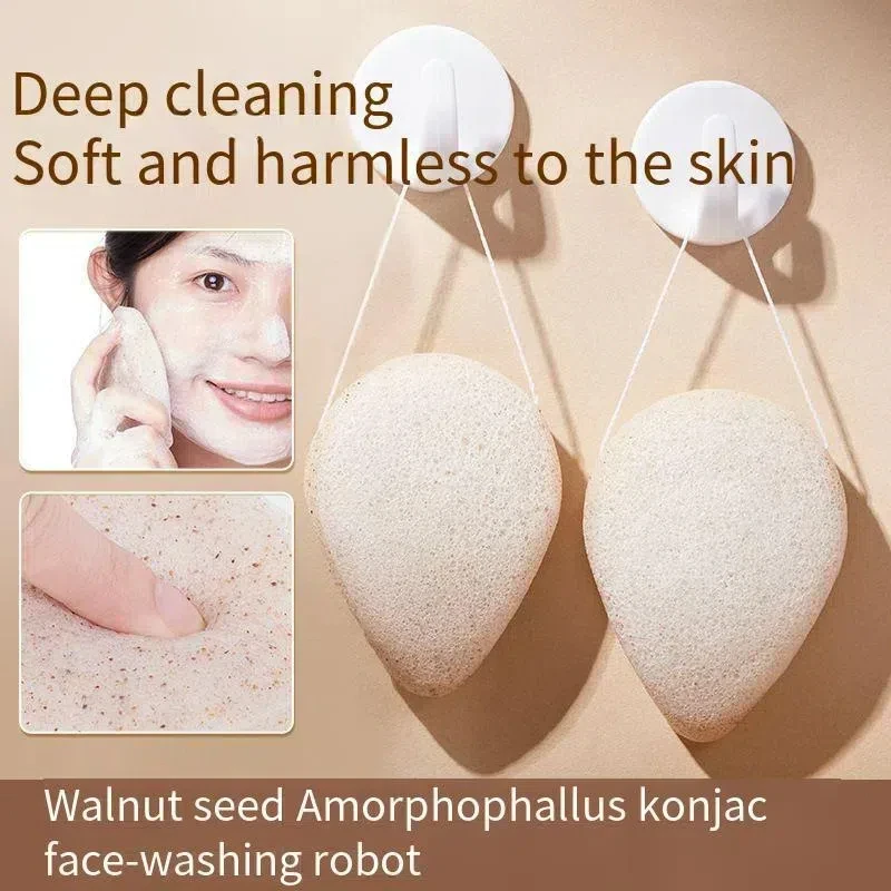 NEW Walnut Seed Konjac Face Washer Deep Cleansing Thickened Mild Exfoliating Facial Cleansing Machine Natural Face wash Sponge
NEW Walnut Seed Konjac Face Washer Deep Cleansing Thickened Mild Exfoliating Facial Cleansing Machine Natural Face wash Sponge