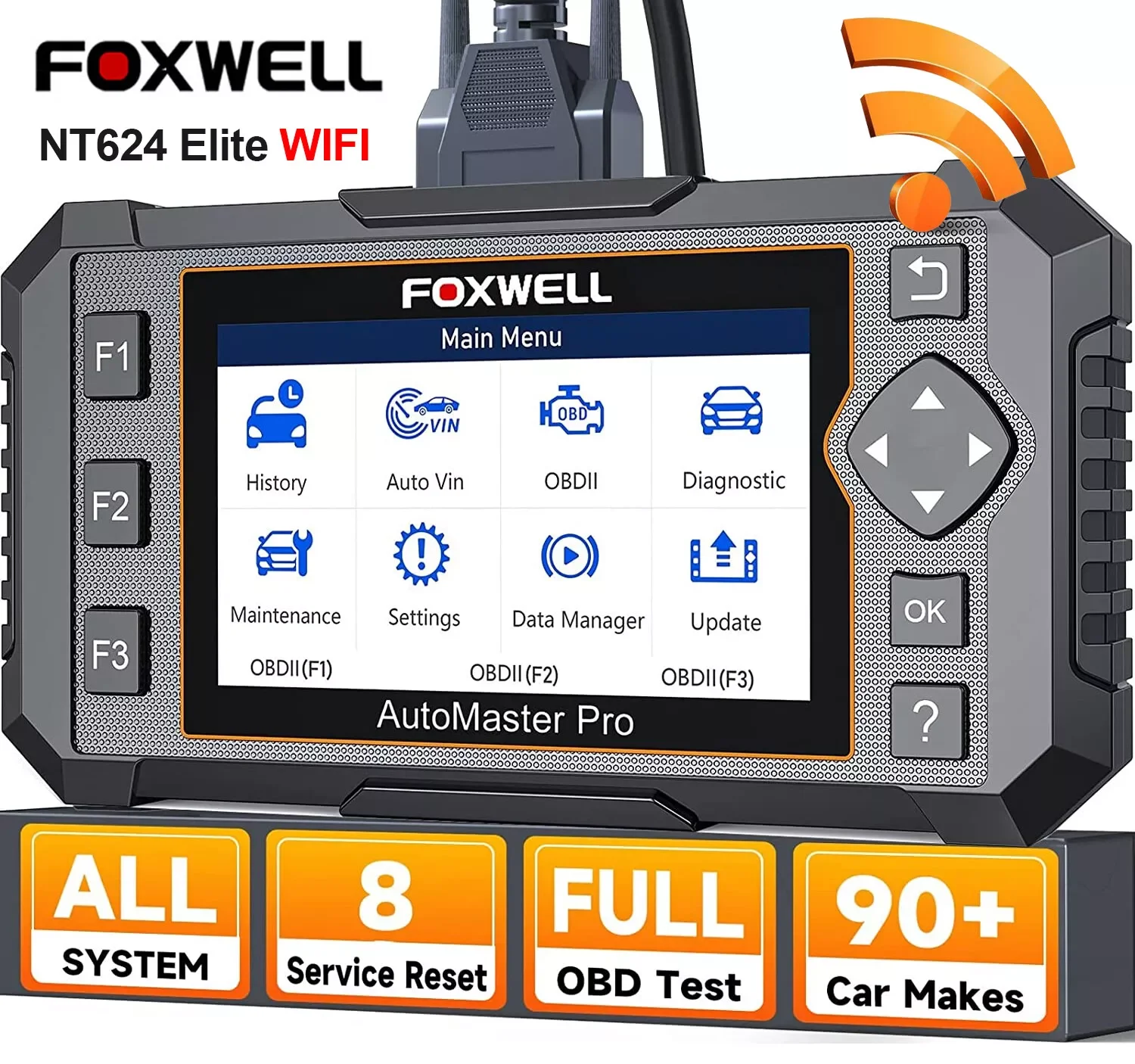 FOXWELL OBD2 Scanner NT624 Elite Car Diagnostic Scanner All Systems Code Reader SAS/Oil/EPB 8 Reset OBD2 Scanner Diagnostic Tool
FOXWELL OBD2 Scanner NT624 Elite Car Diagnostic Scanner All Systems Code Reader SAS/Oil/EPB 8 Reset OBD2 Scanner Diagnostic Tool