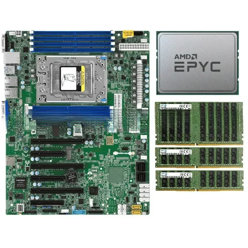 EPYC 7551P CPU 32-ядерный процессор Supermicro H11SSL-I материнская плата сервер 4X 32GB 2133P RAM
EPYC 7551P CPU 32-ядерный процессор Supermicro H11SSL-I материнская плата сервер 4X 32GB 2133P RAM