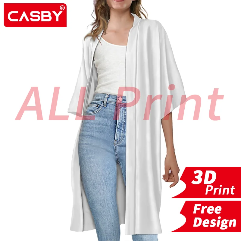 Fashion Short sleeve trench coat Women Summer Cardigan Beach Shirt 3D Print Custom Logo All Print Design DIY Free Design
Fashion Short sleeve trench coat Women Summer Cardigan Beach Shirt 3D Print Custom Logo All Print Design DIY Free Design