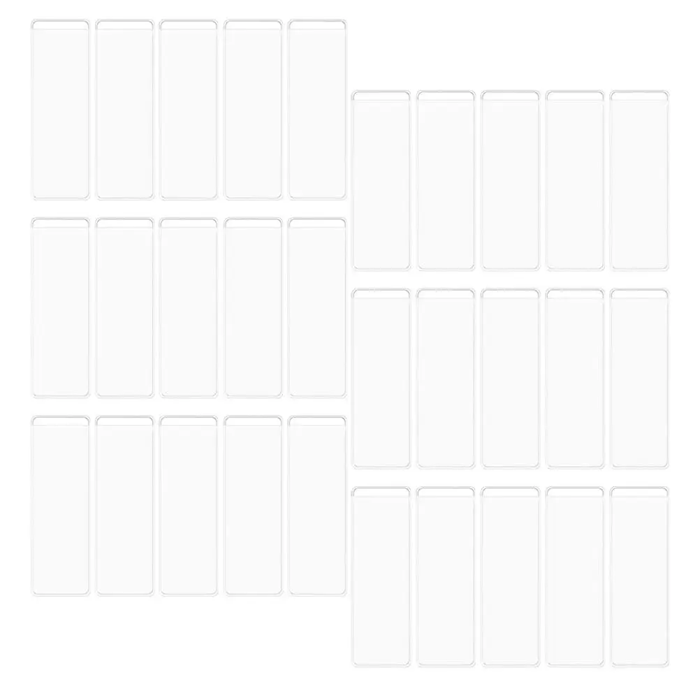 50Sets Transparent Self-Adhesive Index Label Pockets for Files Documents Business Cards Library Cards Organizers PVC Clear Card
50Sets Transparent Self-Adhesive Index Label Pockets for Files Documents Business Cards Library Cards Organizers PVC Clear Card