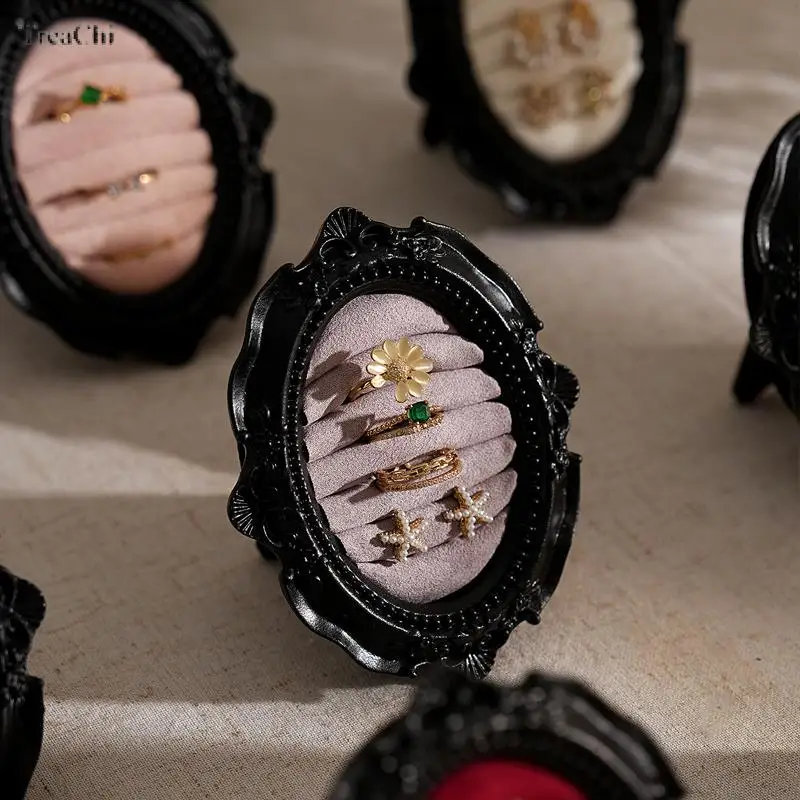 Stylish Black Oval Ring and Stud Earring Holder with A Modern Design Available In Multiple Colors Desktop Jewelry Organizer
Stylish Black Oval Ring and Stud Earring Holder with A Modern Design Available In Multiple Colors Desktop Jewelry Organizer