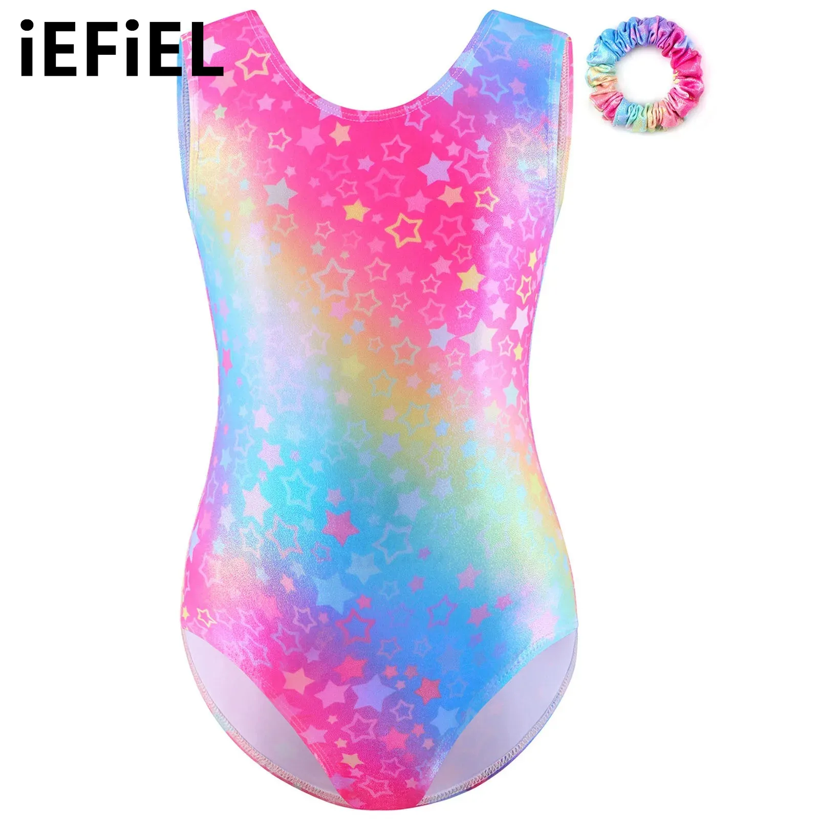Kids Girls Gymnastics Dance Leotard Sleeveless Contrast Color Leotard with Hair Band for Training Examination Performance
Kids Girls Gymnastics Dance Leotard Sleeveless Contrast Color Leotard with Hair Band for Training Examination Performance