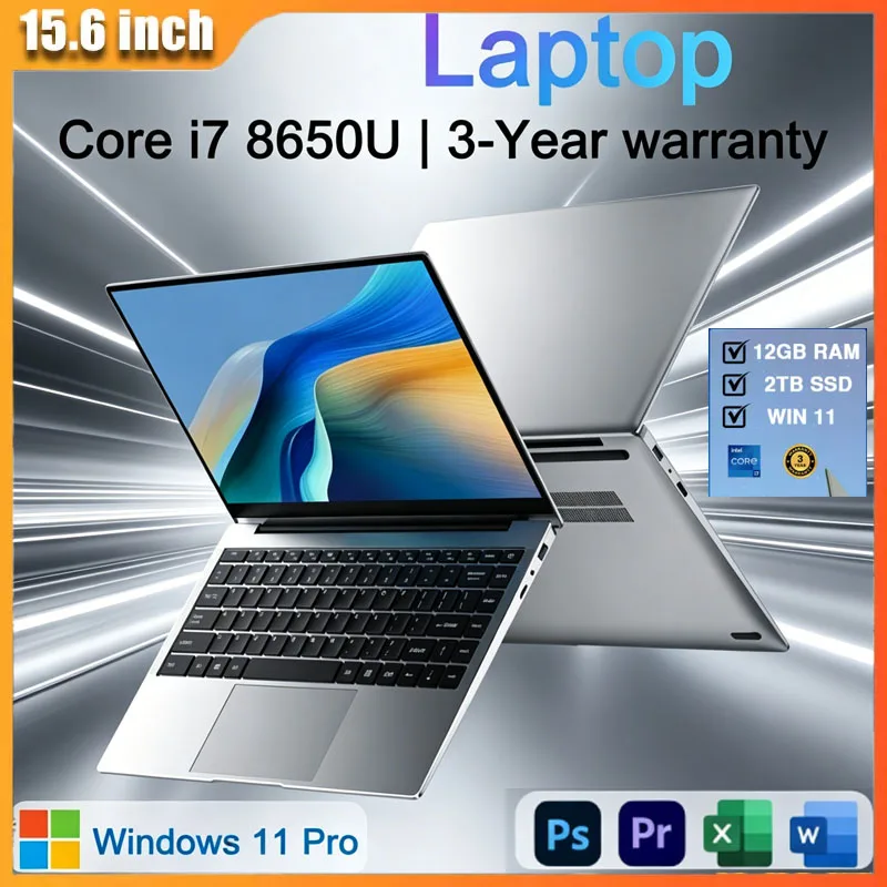 15.6" Portable Laptop Intel CoreIntel i7-8650U32GB DDR4 2TB SSD Windows 11 Notebook for Gaming Office
15.6" Portable Laptop Intel CoreIntel i7-8650U32GB DDR4 2TB SSD Windows 11 Notebook for Gaming Office