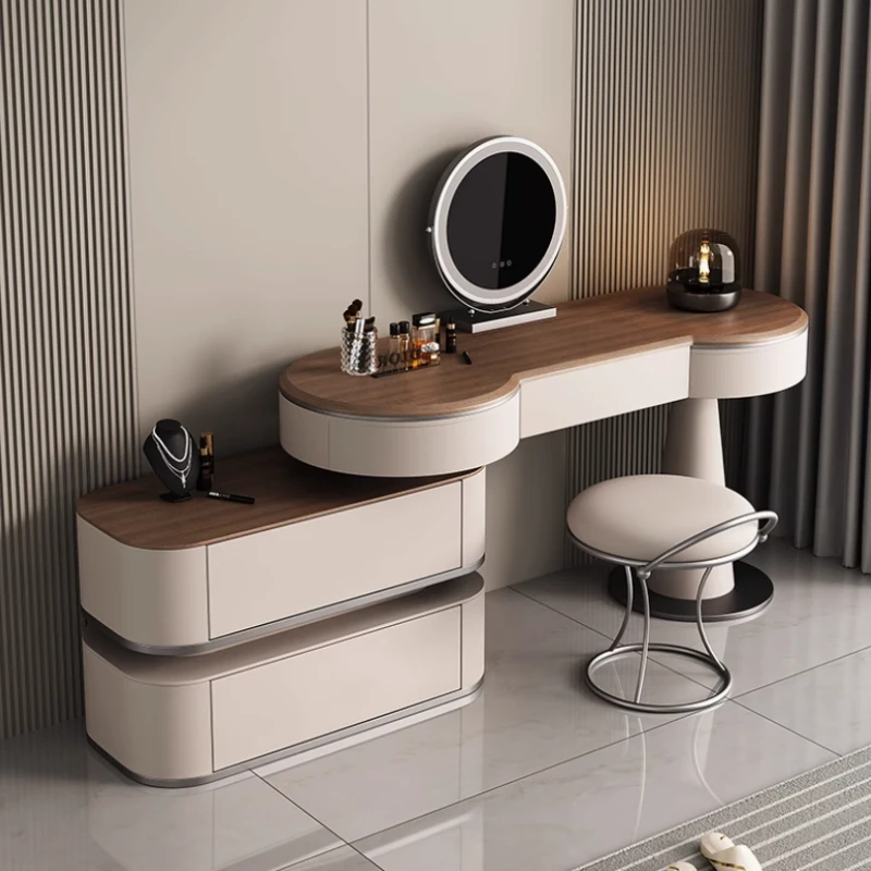 Modern Wooden Dresser Luxury Makeup Cabinet Stool Storage Light Mirror Dressers Bedroom Drawer Tocador Maquillaje Home Furniture
Modern Wooden Dresser Luxury Makeup Cabinet Stool Storage Light Mirror Dressers Bedroom Drawer Tocador Maquillaje Home Furniture