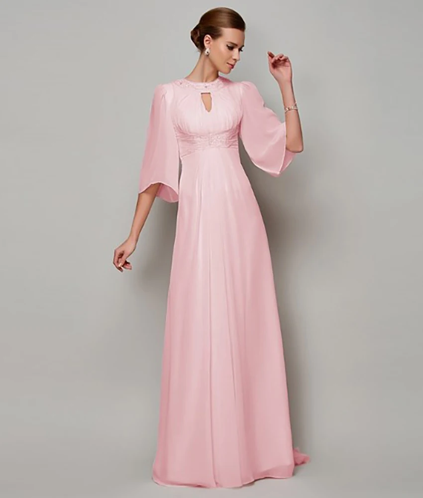 Customized Graceful Chiffon A-Line Sequined Evening Dress Delicate 3/4 Sleeves O-neck Floor Length فساتين سهرات
Customized Graceful Chiffon A-Line Sequined Evening Dress Delicate 3/4 Sleeves O-neck Floor Length فساتين سهرات