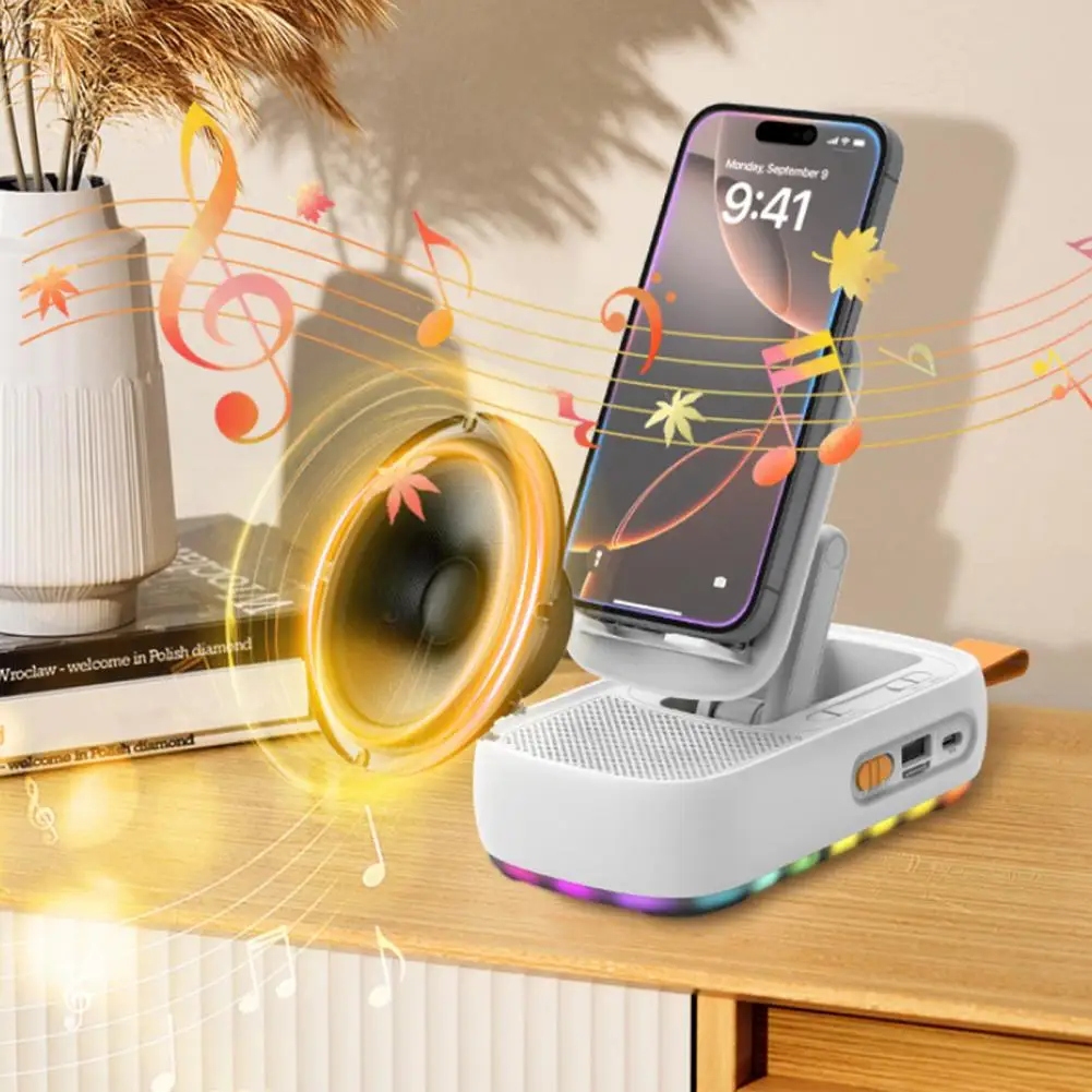 Mobile Phone Stand with Led Lights Light Phone Stand Foldable Rotatable Desk Stand with Bluetooth Speaker Colorful for Samsung
Mobile Phone Stand with Led Lights Light Phone Stand Foldable Rotatable Desk Stand with Bluetooth Speaker Colorful for Samsung